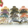 2-yuan gold-plated round bead head claw bath grab, shock-resistant plastic hair bun, practical hair clip, simple ponytail clip, headwear Specification image